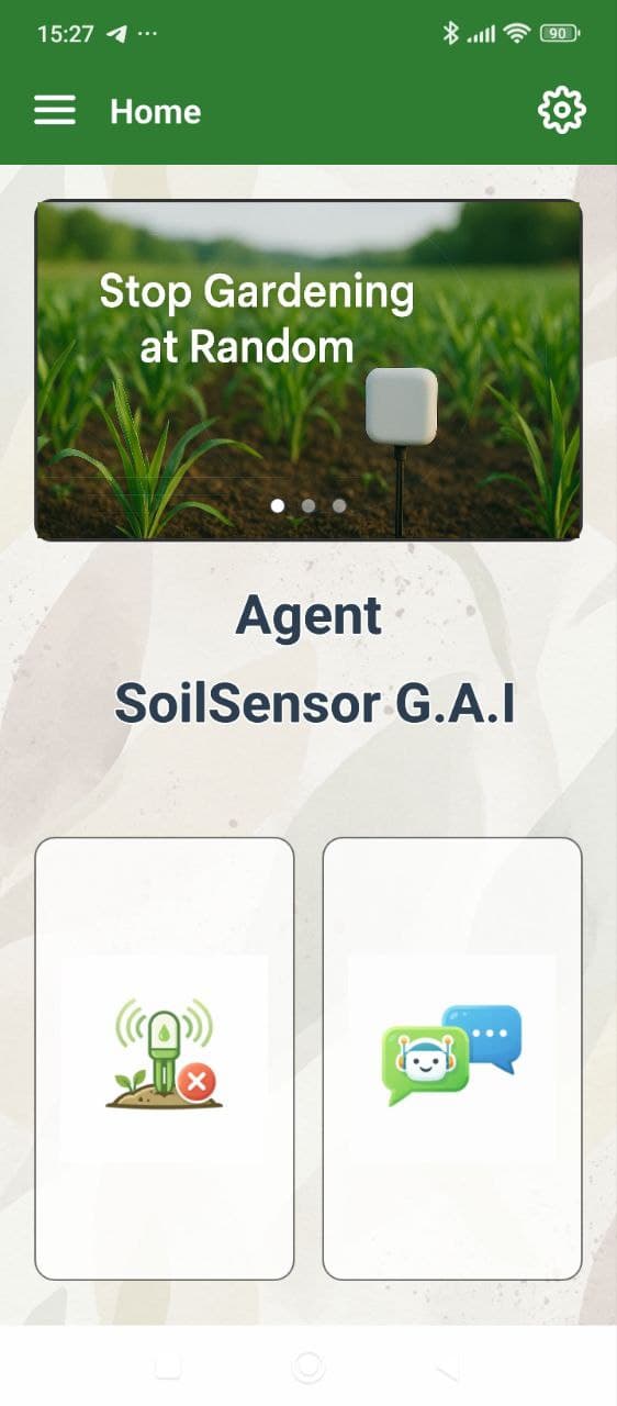 Interface de l'Agent SoilSensor G.A.I